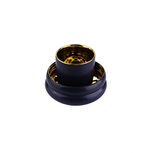 Sunny new design black frosted Ceramic Candle jars wholesales