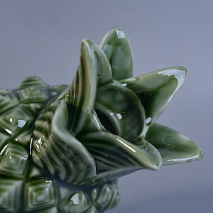 Sunny Wholesales pineapple empty ceramic candle vessels with lids