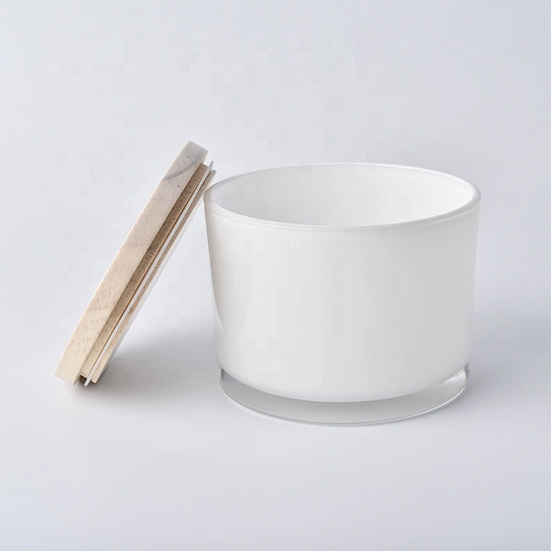 hot sales glass candle jar with metal lid