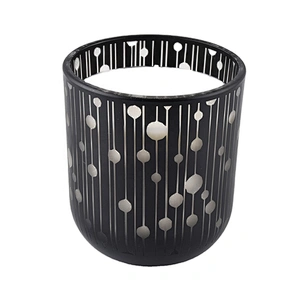 Wholesales custom black luxury candle glass jars containers