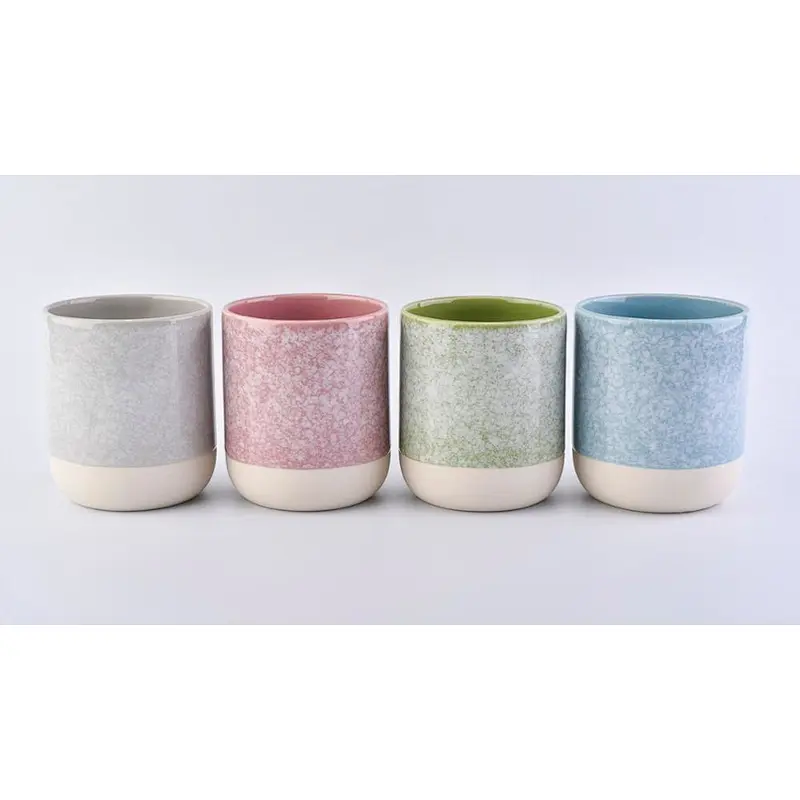 380ml Ceramic Candle Holder With Different Decoration