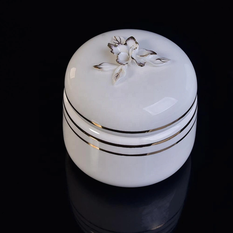 10oz 20oz Home decoration souvenir candle ceramic tins with lids