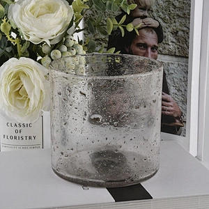Sunny Suppliers bubble luxury glass candle jar in bulk for candle making