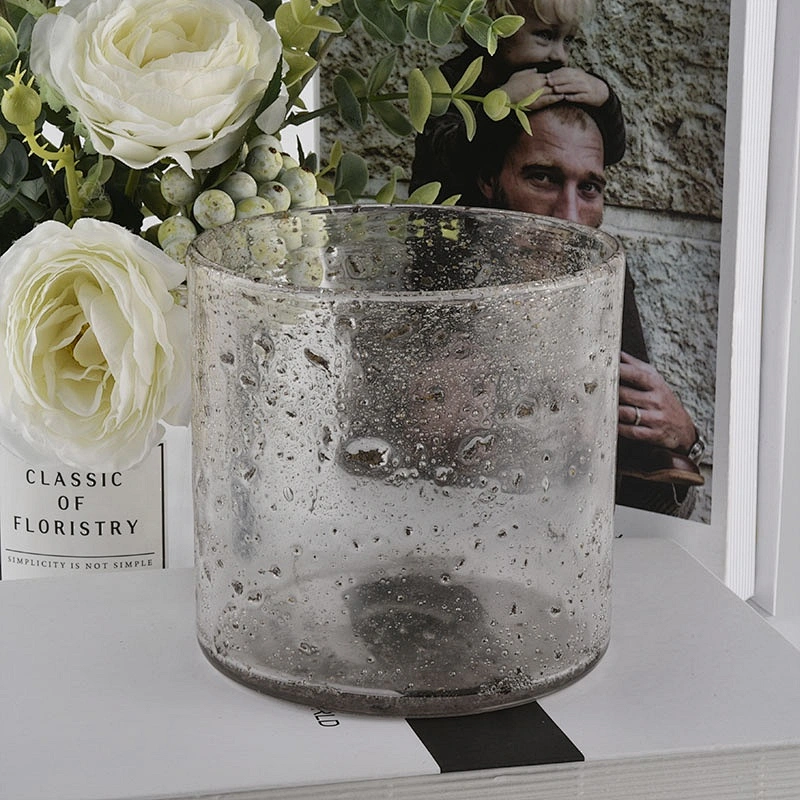 Sunny Suppliers bubble luxury glass candle jar in bulk for candle making
