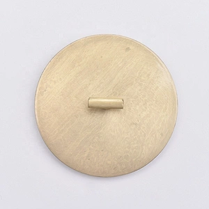 In bulk Custom round gold metal lids for candle jars