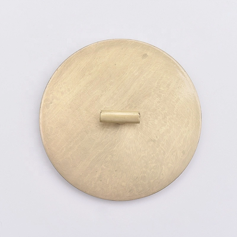 In bulk Custom round gold metal lids for candle jars