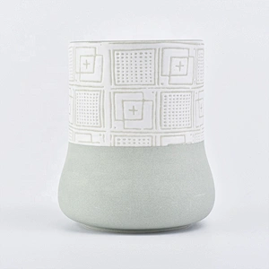 Wholesales matte Ceramic menorah candle cup