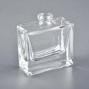 1/3 oz (10ml) Flat-Square Clear Glass Bottle (Heavy Base Bottom)