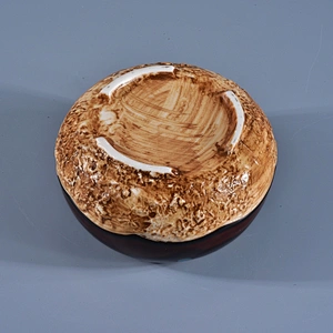 10oz 20oz Luxury amber porcelain ceramic jar candle with lid