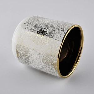 Isolation of electroplating custom ceramic candle vessels