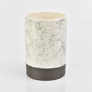 china modern marbled ceramic women bathroom accessories set in black
