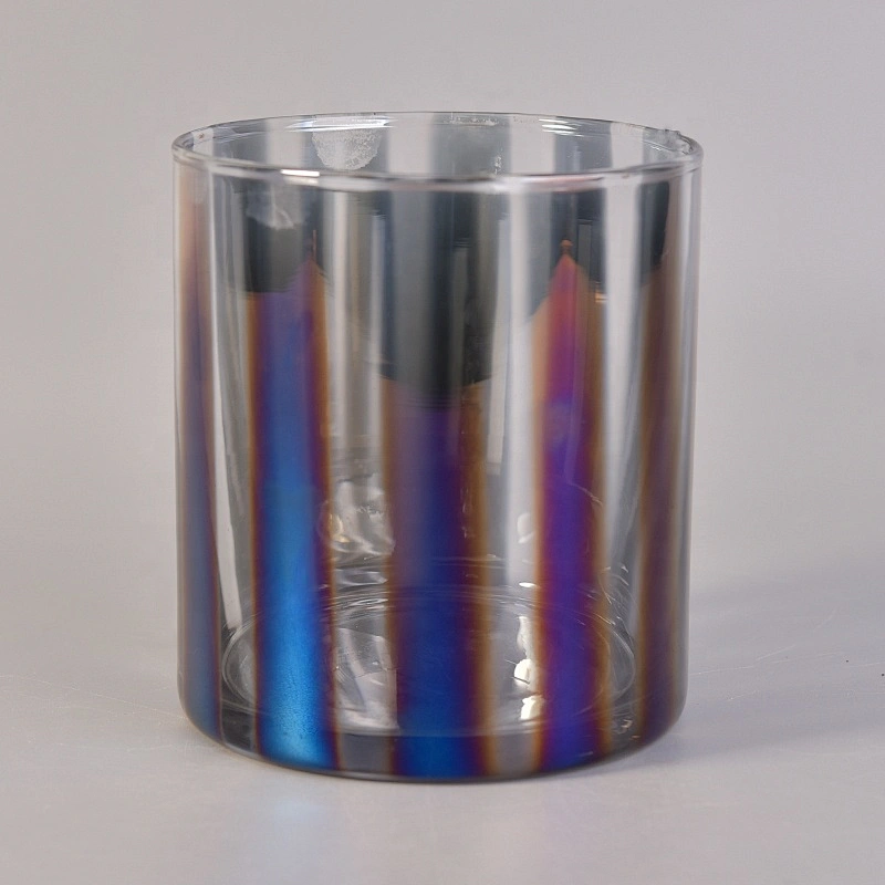 Luxury colored glass tea light candle holders