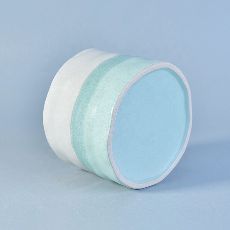 400ml massage ceramic candle jars in bulk empty