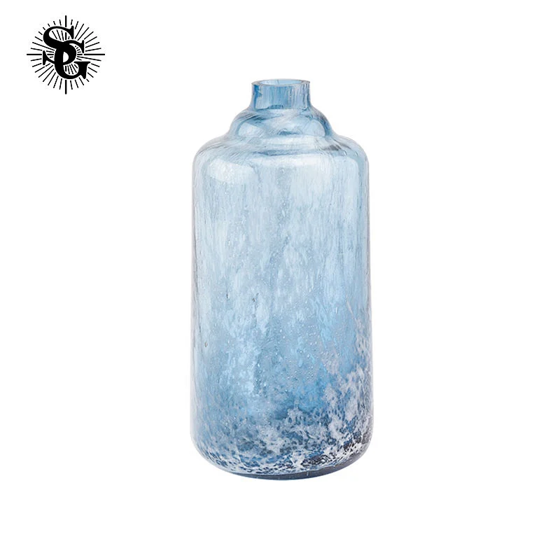 Sunny 400ml pretty blue decorative glass diffuser bottle