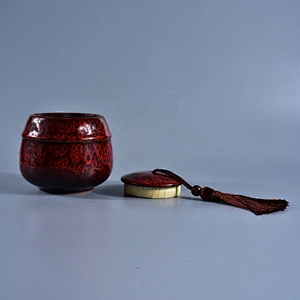 10oz Sunny Wholesales custom color ceramic candle holders with lid