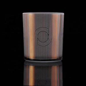 8oz 10oz 12oz Wholesales Custom white candle glass holders