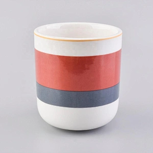 4oz 6oz 8oz Wholesales colored luxury candle jar ceramic