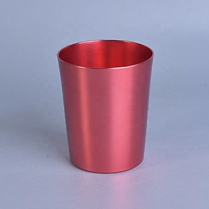 Home decoration Antique pillar aluminum metal candle jar