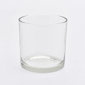 home decor cylinder glass candle jar