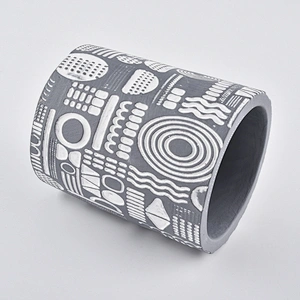 10oz Wholesales new design grey tealight ceramic candle holder