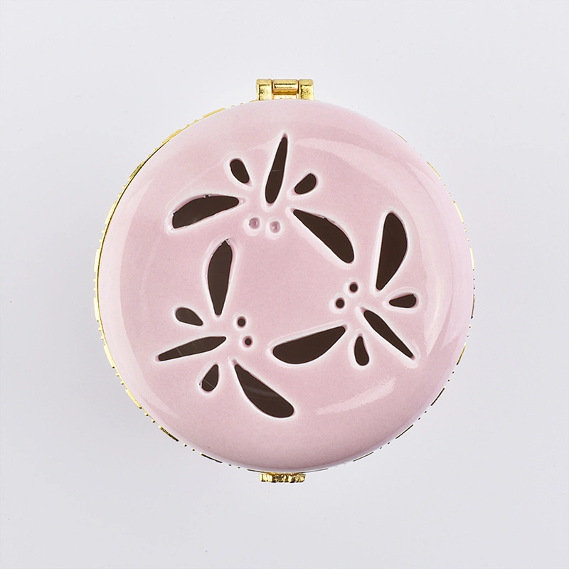 Pink ceramic candle holders for home decor scented candle
