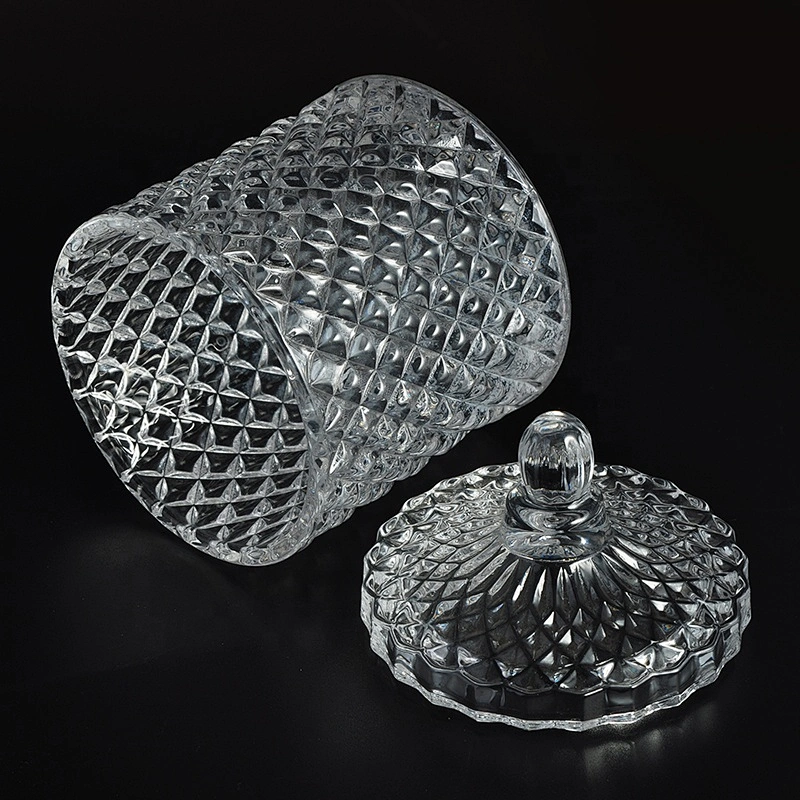 10oz 20oz Sunny new design luxury votive candle glass container with lid