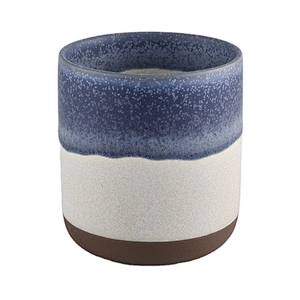 Wholesales fancy cylinder custom ceramic candle holder 6oz 8oz
