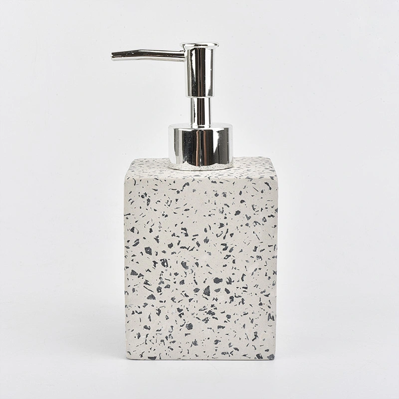 toothbrush holder and soap dispens concrete bathroom accessories set