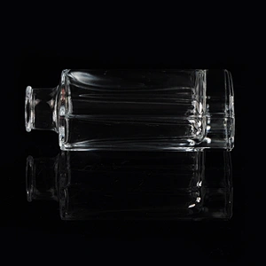 4oz square transparent high-white glass diffuser bottles fragrance bottles for home decorations