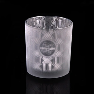 8oz 10oz 12oz Wholesales matte spraying tealight glass candle jar