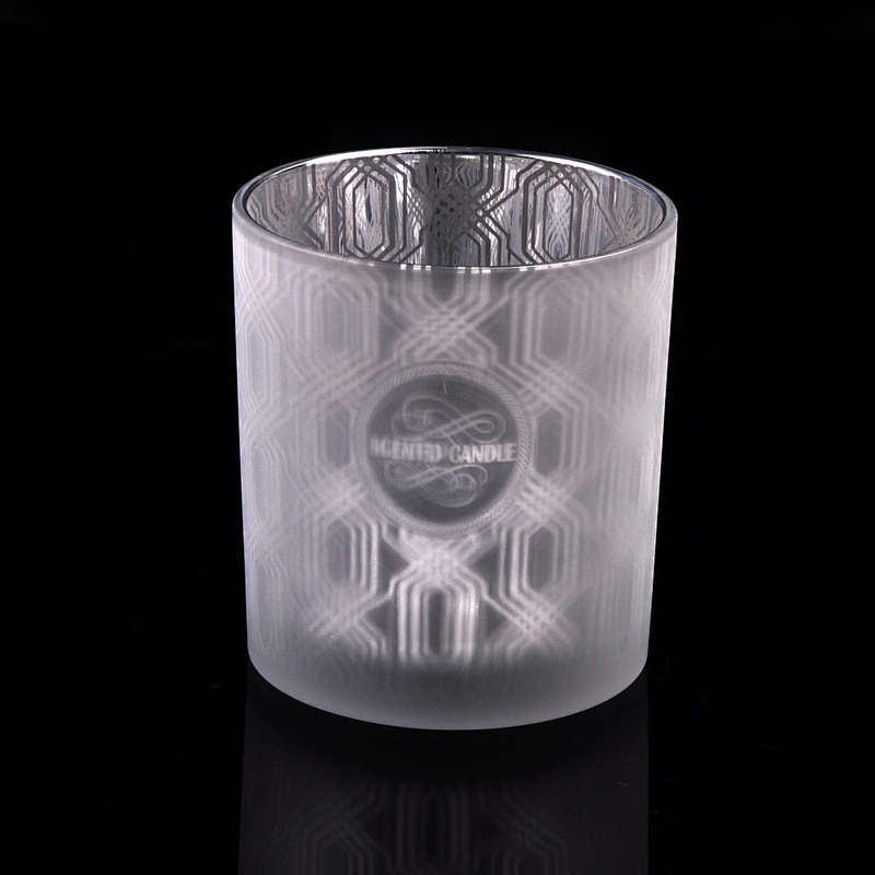 8oz 10oz 12oz Wholesales matte spraying tealight glass candle jar
