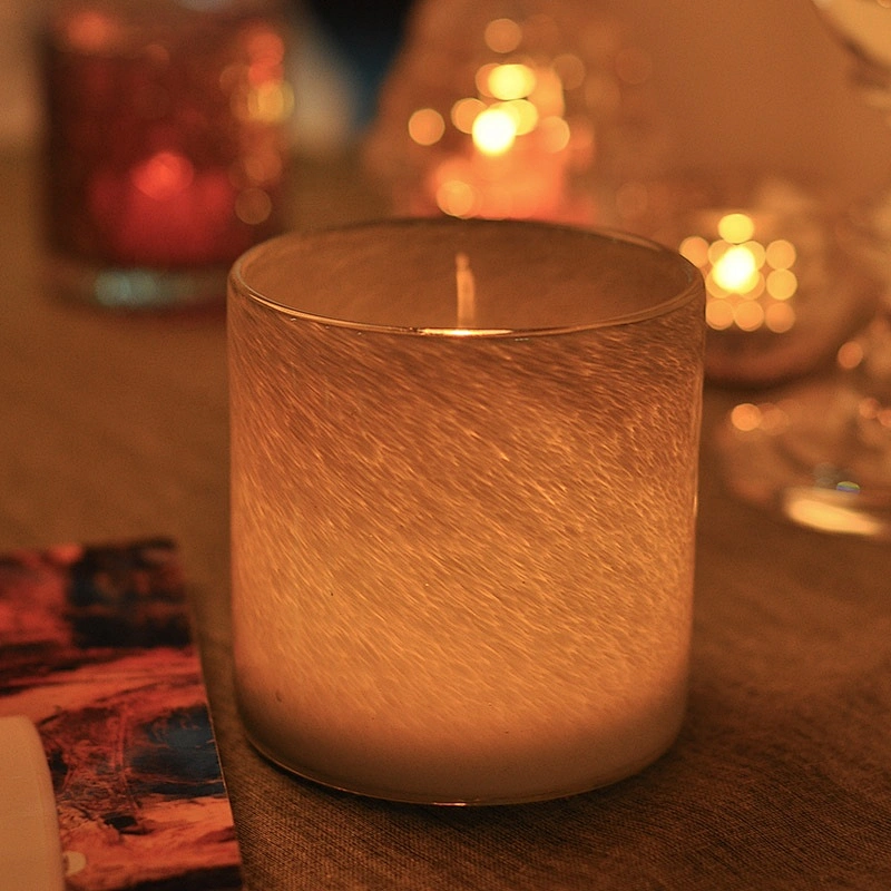560ml High-end Straight Side Glass Candle Jar Empty