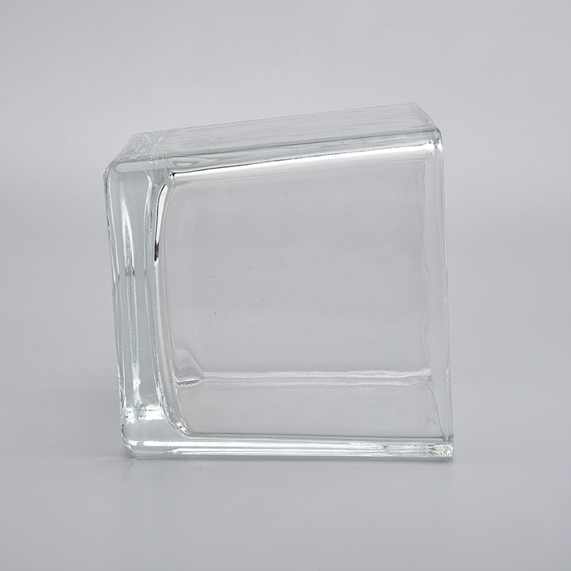 hot sales glass cube candle jar
