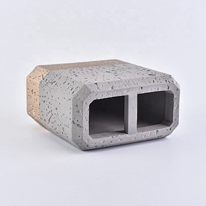 Sunny design 4pcs grey concrete Soap dish bathroom accessories sets