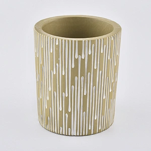 10oz Customized gold tea light ceramic candle holder