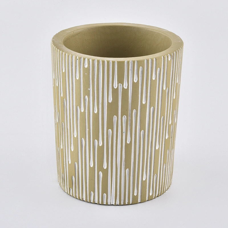 10oz Customized gold tea light ceramic candle holder