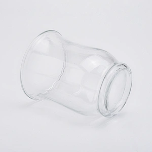 10oz wholesales high-white clear glass candle vessels for home decorations candle containers