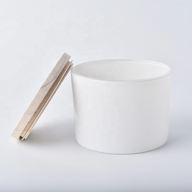 hot sales glass candle jar with metal lid