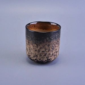 Antique amber ceramic holder candle supplier