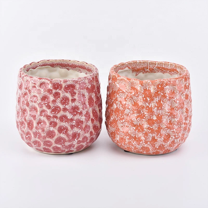 Personalised coloured ceramic candle holder home decor