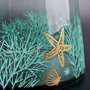 Tealight clear glass candle container home decor