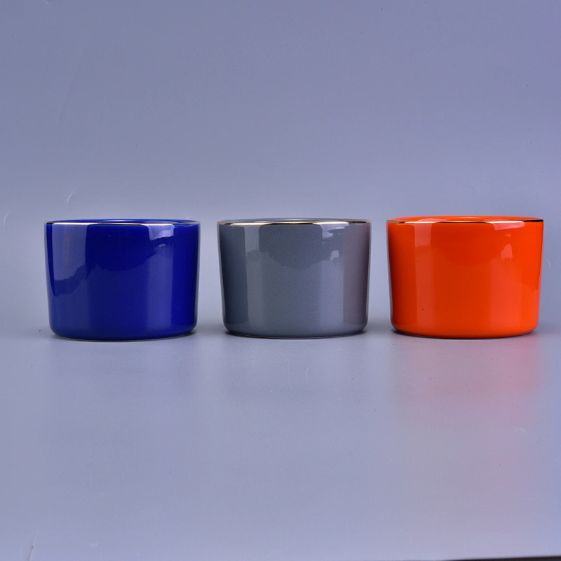 luxury antique ceramic candle holders jar