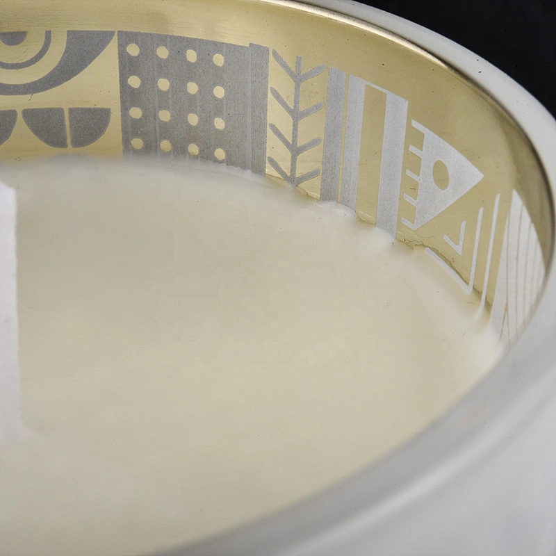 Sunny luxury white frosted votive glass candle vessels 8oz 10oz 20oz