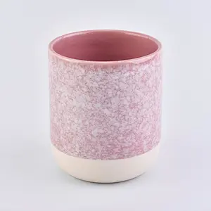 home decor 10oz ceramic candle jar
