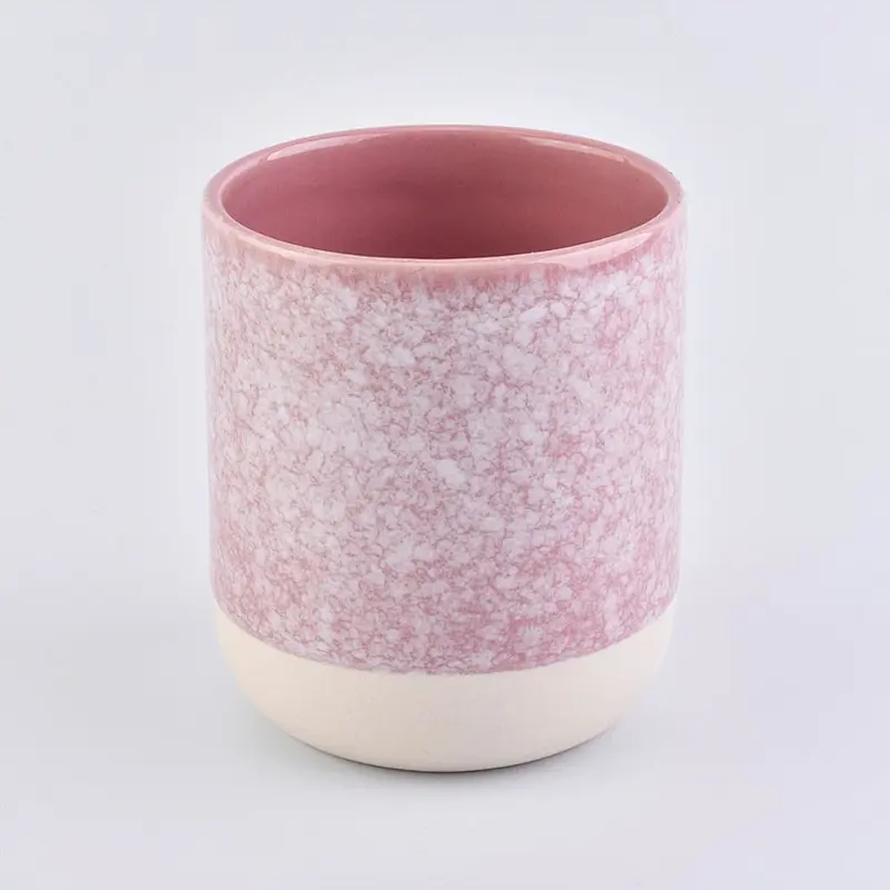 home decor 10oz ceramic candle jar