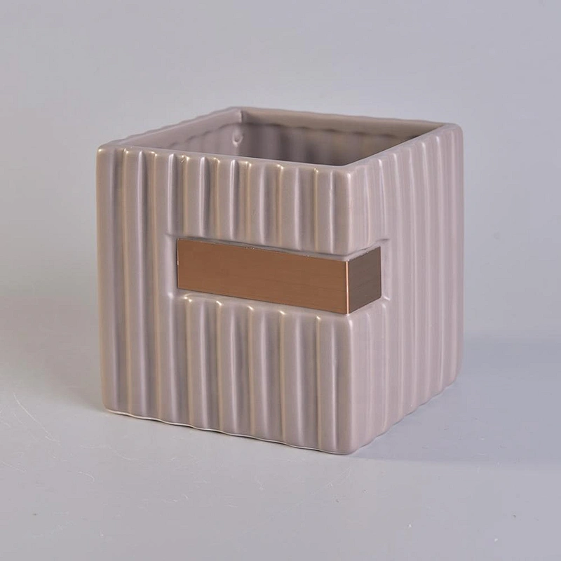 Home decoration vintage candle jar ceramic 10oz 12oz