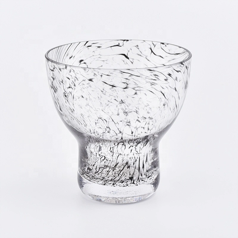 8oz 10oz crystal glass candle holder containers home decoration