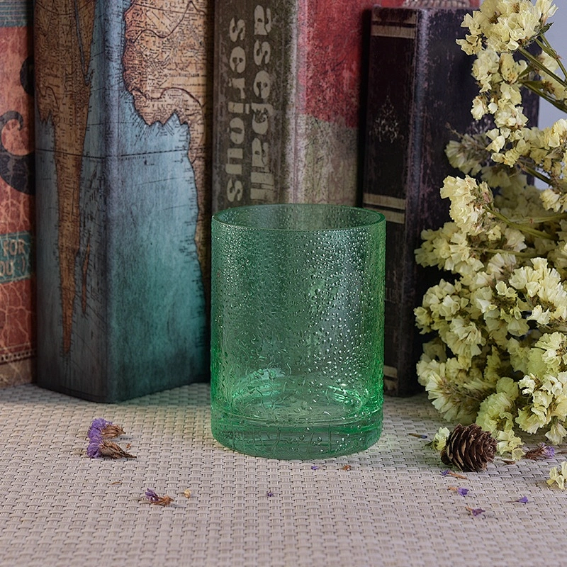 Simple tealight decorative coloured glass candle holder 350ml