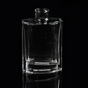 4oz square transparent high-white glass diffuser bottles fragrance bottles for home decorations