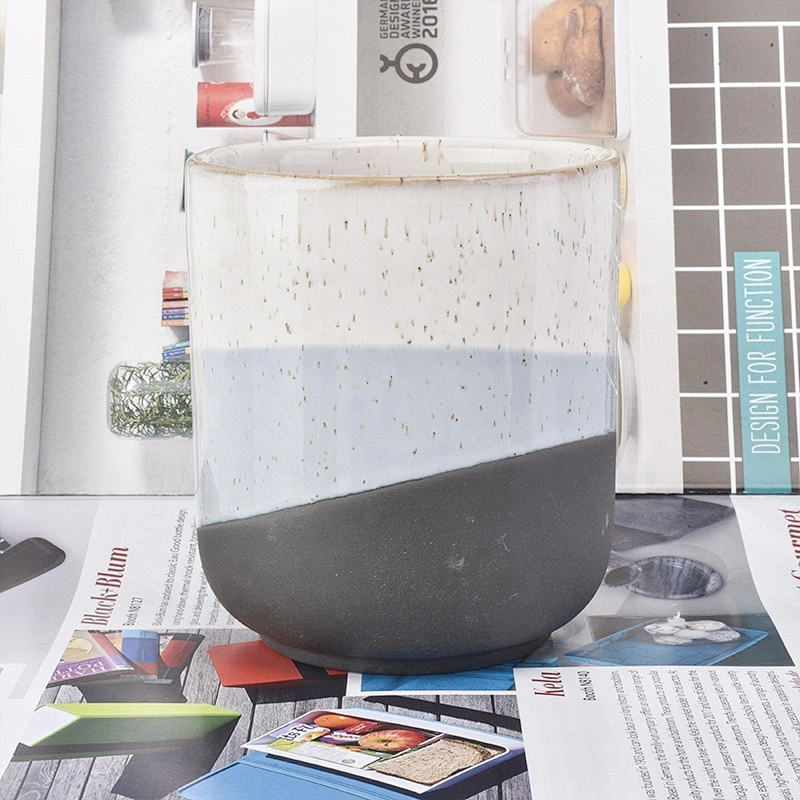 Cylinder votive ceramic candle jar home decor